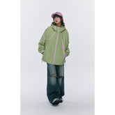 Unisex Jacket Zipper Mechanical Style Outdoor Jacket Coat Hooded Jacket